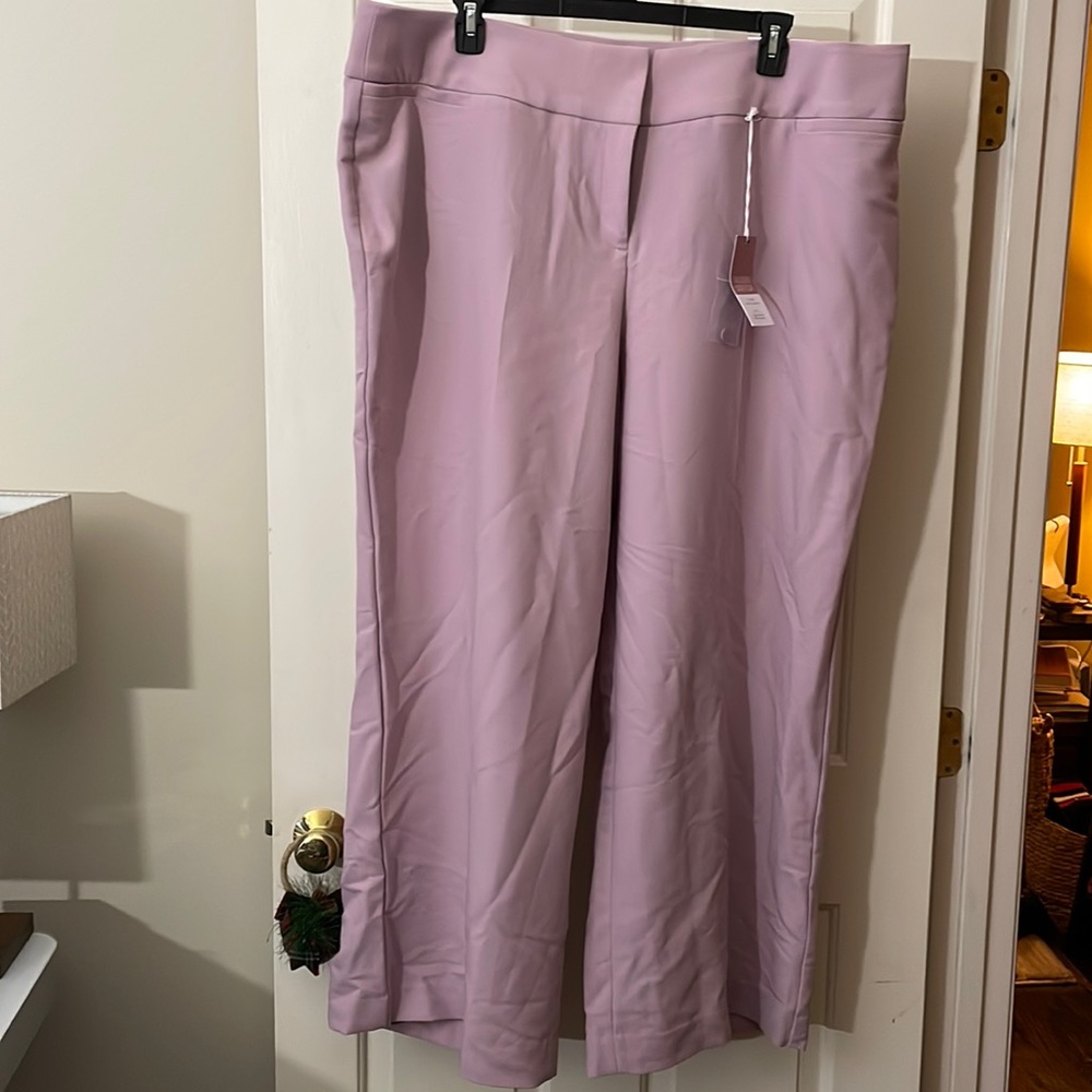 Lane Bryant tailored stretch wide leg pant